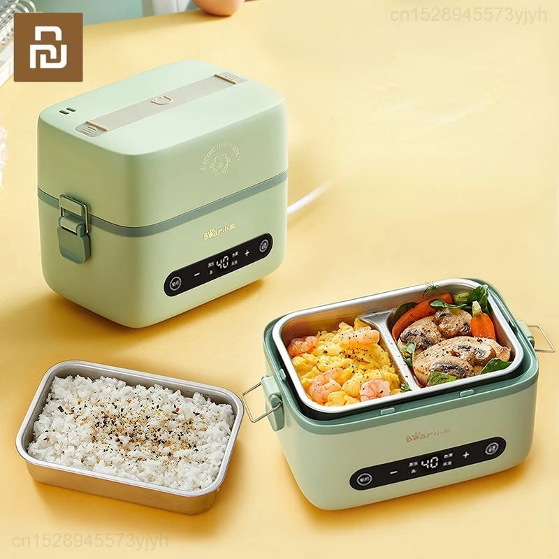 

Youpin Ланч-бокс с электрическим подогревом из нержавеющей стали, контейнер для еды с подогревом бенто, умный контейнер для разогрева еды с таймером