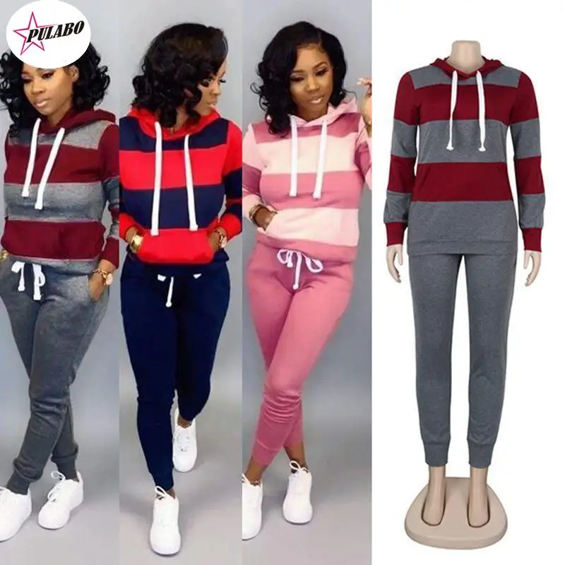 

Комплект из двух предметов, спортивный костюм для женщин, комплект из двух предметов с длинным рукавом, штаны с капюшоном, зимний женский ко...