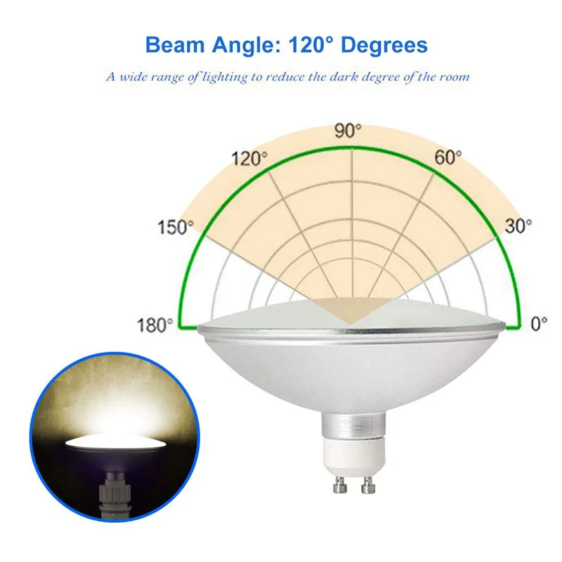 AR111 GU10 светодиодный ная Лампа 15 Вт Водонепроницаемая IP65 5630 Точечный светильник