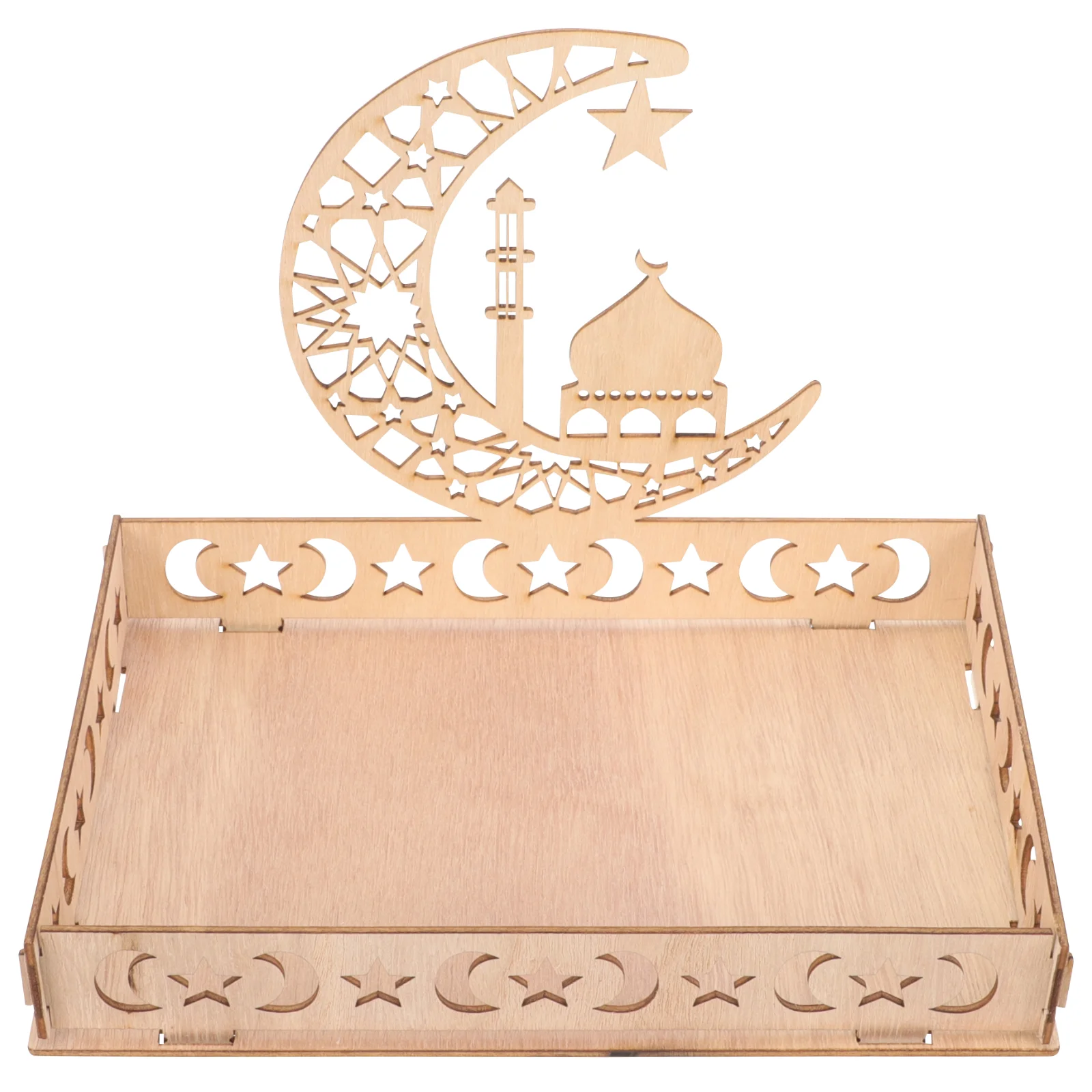 Украшения деревянная коробка для десерта поднос еды Рамадан сервировка закусок