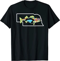 nebraska walleye fishing freshwater fisherman walleye fish t shirt