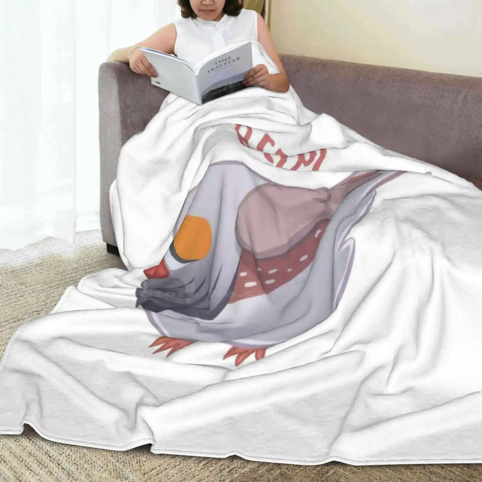 Новое модное мягкое теплое одеяло Zebra Finch с новым принтом красивое изображением