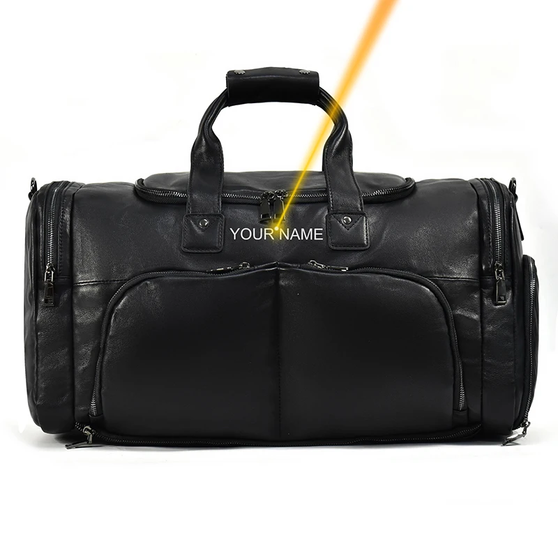 Bags Brands Replica 2022 Travel Handbag Men Leather Duffle Bag Cowhide Men Luggage Travel Bag Large Capacity Business Travel Bag