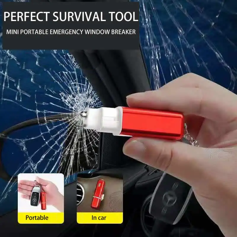 

Car Portable Mini Multifunctional Safety Hammer Car Emergency Escape Hammer Safety Window Breaker Auto Emergency Rescue Kit