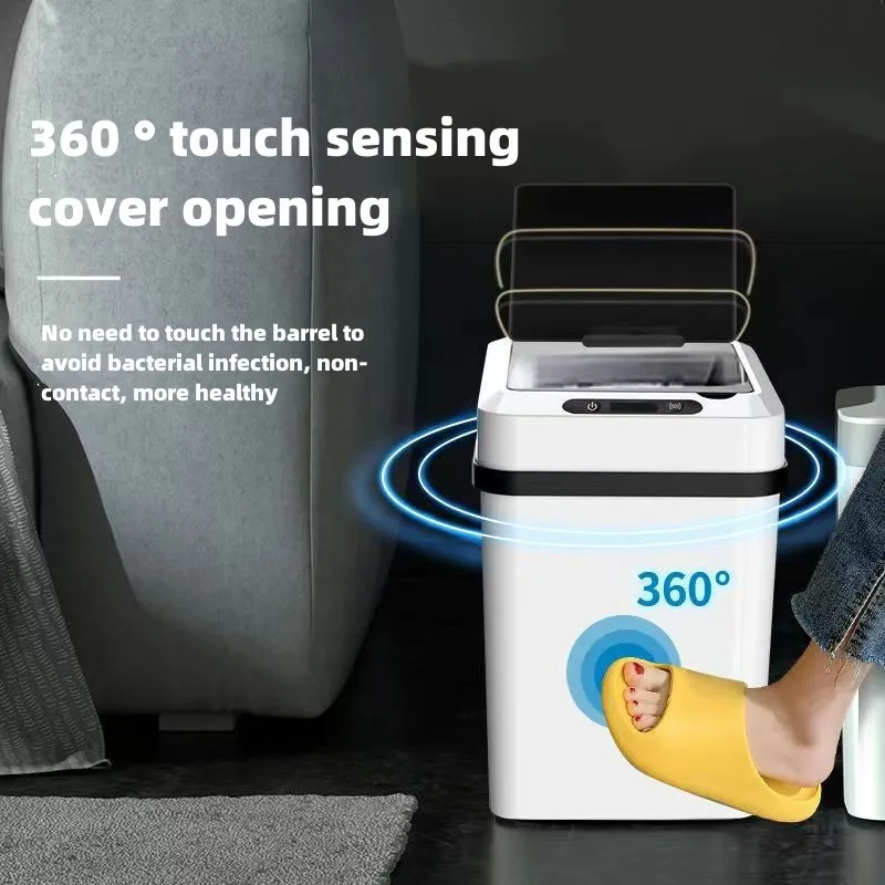 

Роскошное ведро для мусора, умная мусорная корзина с автоматическим датчиком, электрическая мусорная корзина, водонепроницаемая мусорная корзина для кухни, туалета, ванной комнаты