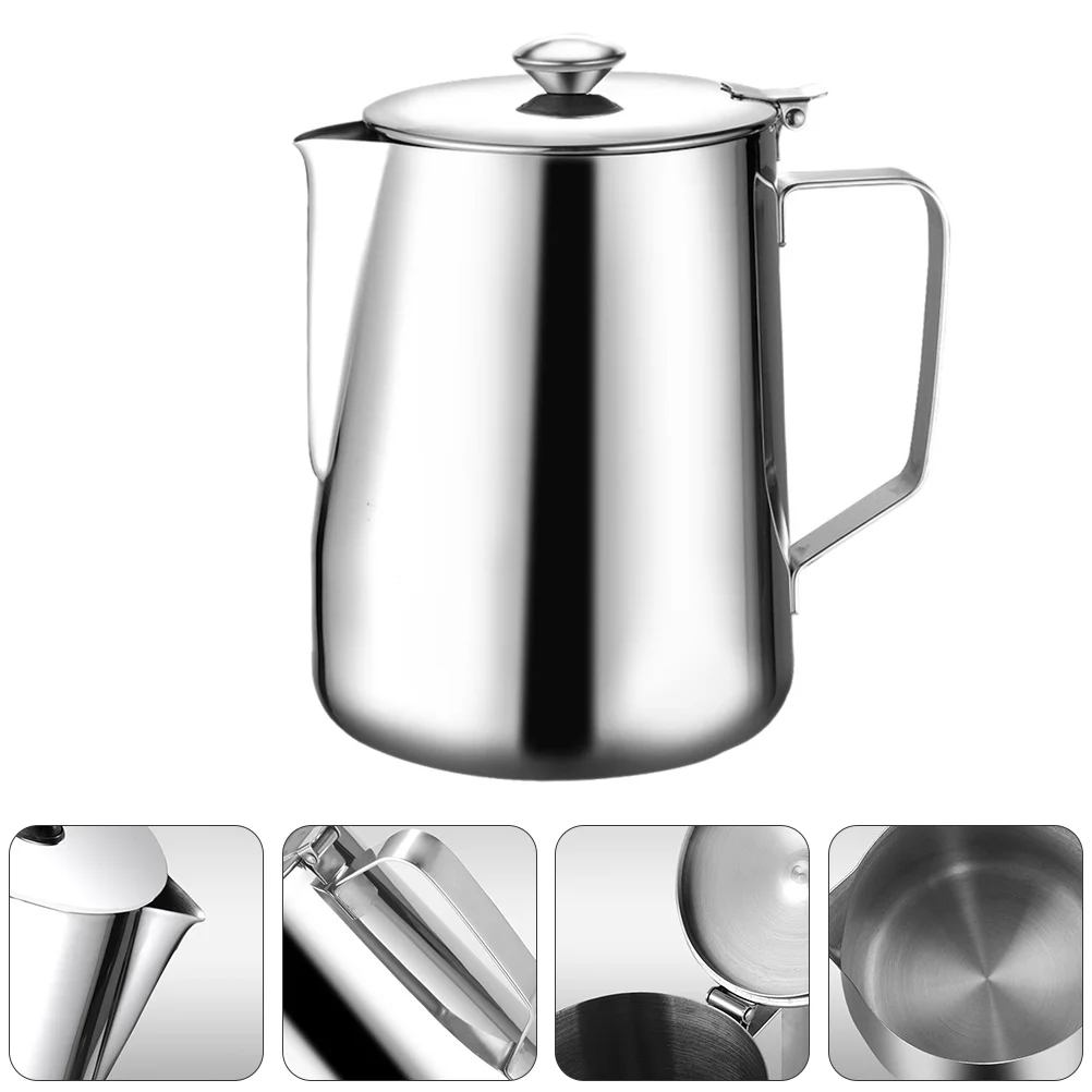 

Cup Pitcher Frothing Coffee Jug Frother Stainless Steel Melting Steaming Espresso Pot Creamerbutter Latte Making