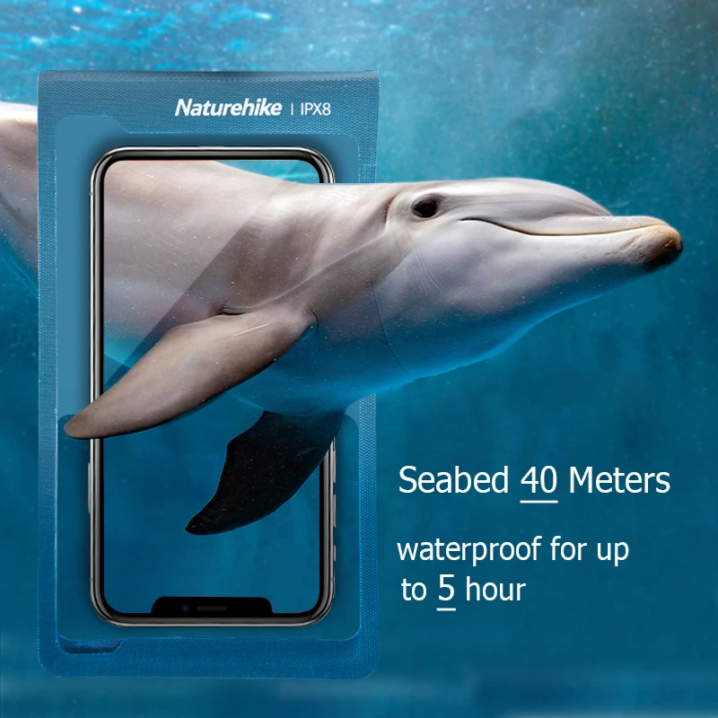 Naturehike Beach Waterproof Phone Bag Ultralight Waterproof Smartphone Case Beach Accessories Cover For Phone TPU Swimming Bag