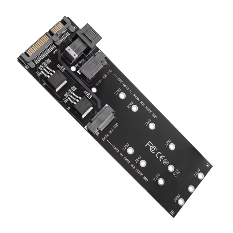 -NGFF M-Key to Slimline SAS NVME Pcie 22Pin SATA адаптер SSD конвертер подходит для настольной