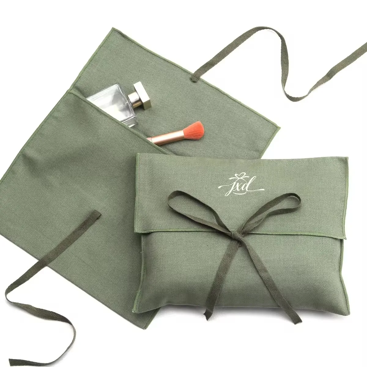 Хлопковая саржевая одежда, пылезащитный мешок с галстуком, многоразовый конверт с логотипом и принтом, Подарочная сумка-конверт, Хлопковый мешок