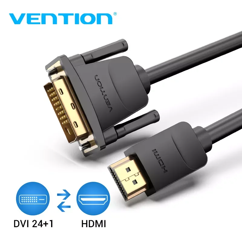 

HDMI to DVI Cable 1m 2m 3m 5m DVI-D 24+1 Pin Support 1080P 3D High Speed HDMI Cable for LCD DVD HDTV XBOX Projector PS3