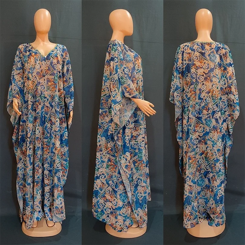 

Женский комплект из 2 предметов, африканские Дашики, новые модные длинные топы и широкие брюки, костюм из четырех предметов, вечерние платья ...