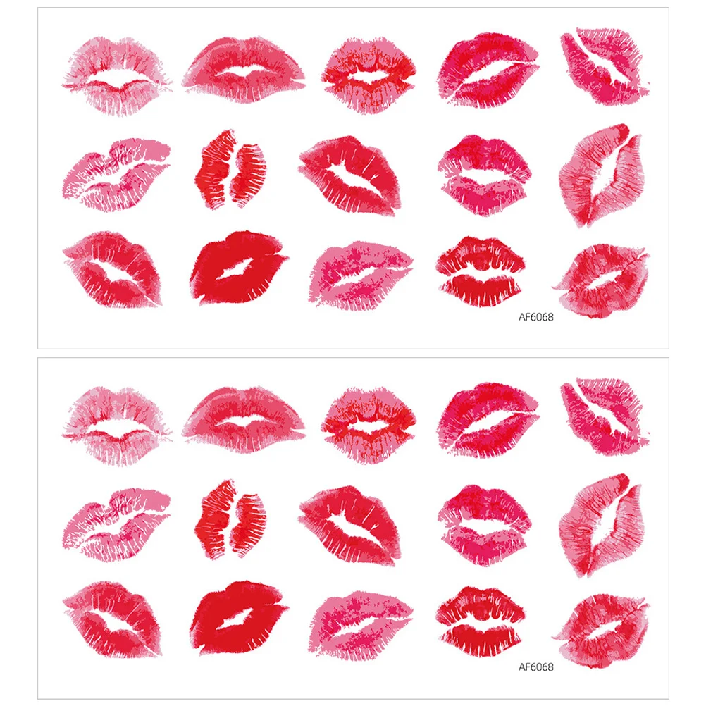 

Wall Decal Valentine Adhesive Sticker Party Lip Diy Decor Lips Stickersfestive Sticky Reddecoration Favor Room Trendy Day