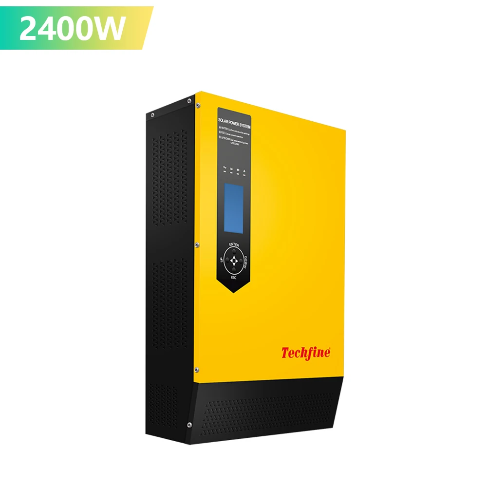 

Techfine 24VDC 3KVA 2400W Pure Sine Wave Hybrid Low Frequency Off Grid Solar Power Inverter