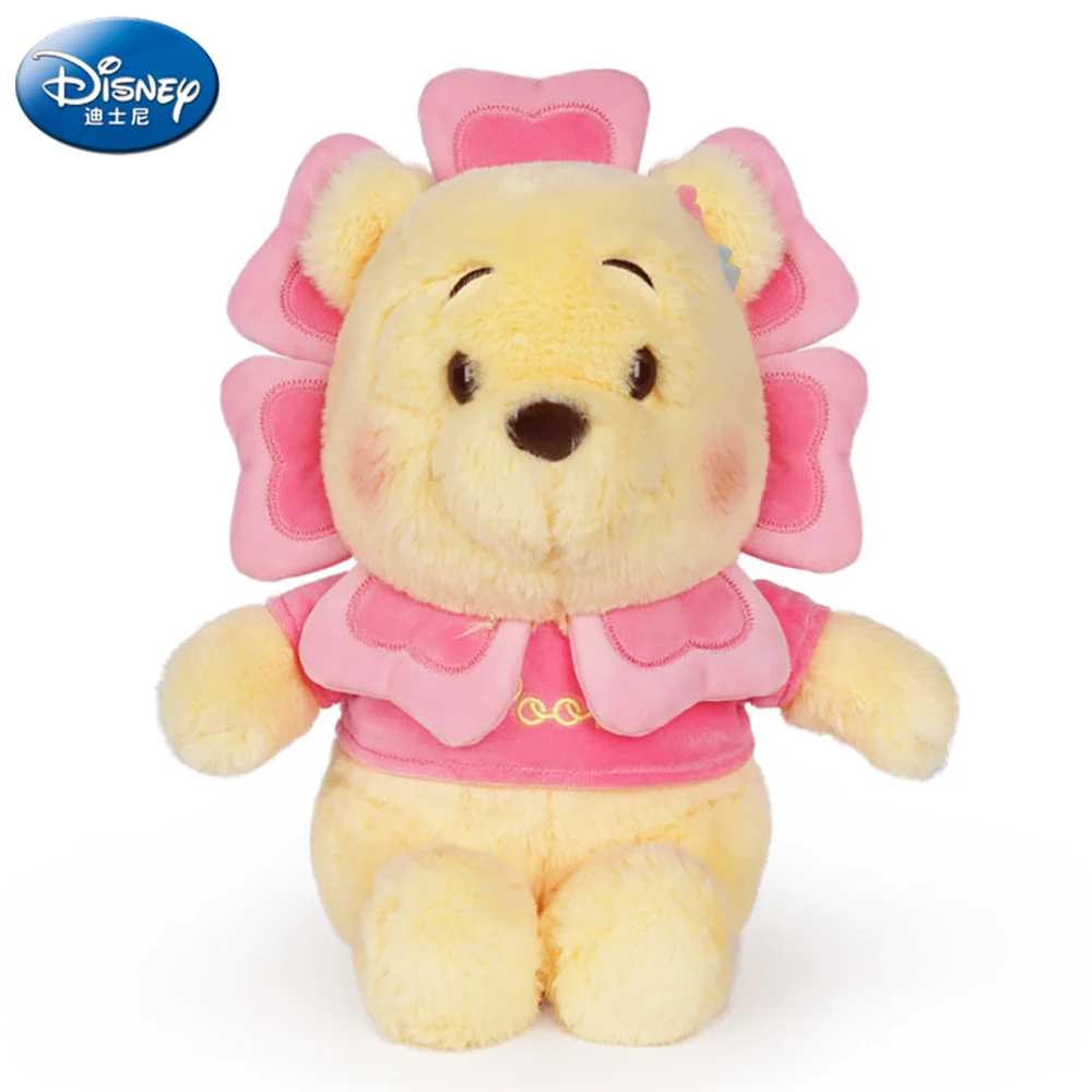 

Новые милые мягкие плюшевые куклы Disney Винни-пух для девочек, милые Мультяшные плюшевые игрушки Сакура, медведь, детские подарки на день рожд...