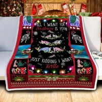 turtle christmas blanket bedding xmas blanket decor turtle lover blanket throws christmas cozy fleece sherpa blanket