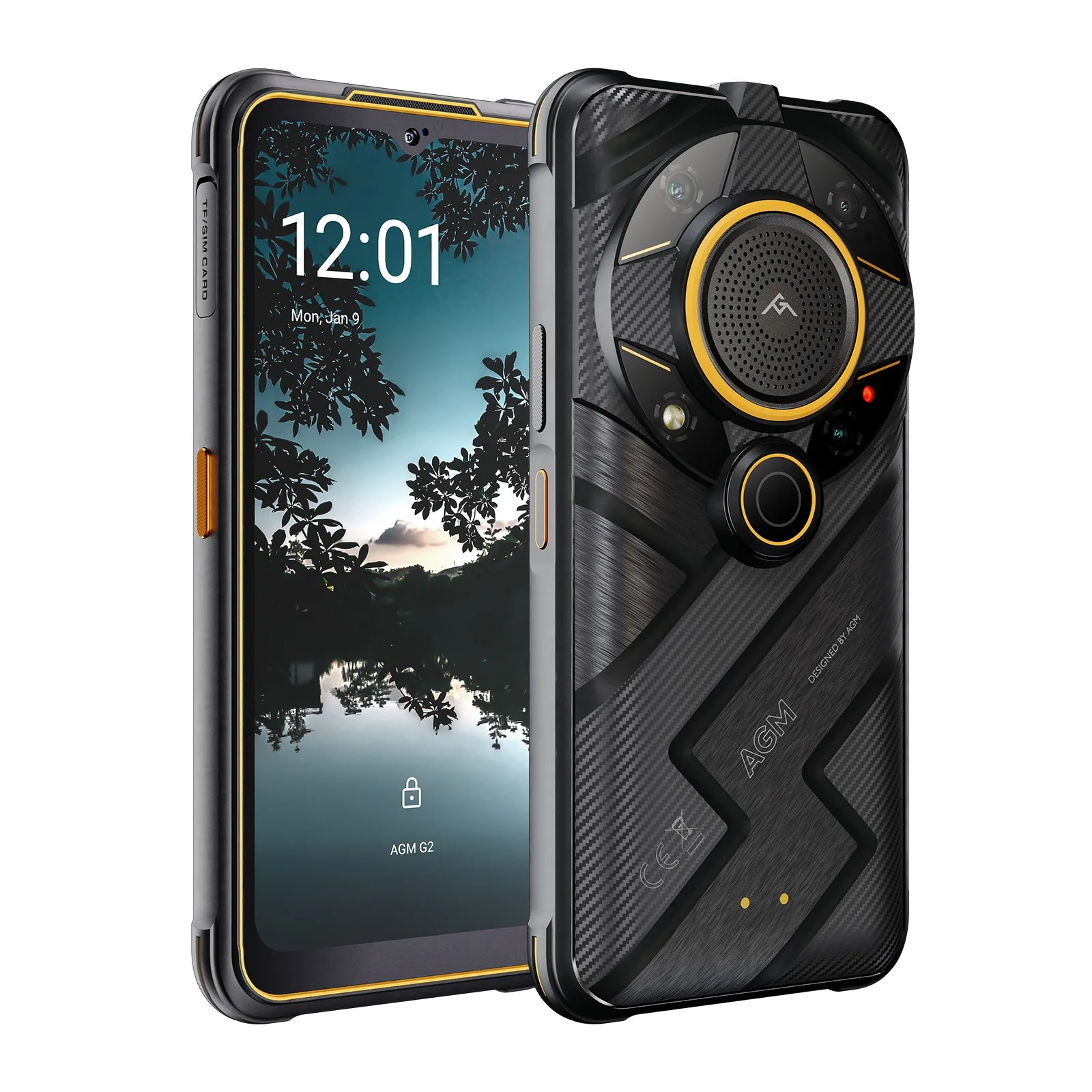 

Смартфон AGM G2, разблокированный смартфон повышенной прочности, дисплей 6,58 дюйма FHD + 120 Гц, Android 12, мощный водонепроницаемый телефон с чипсетом