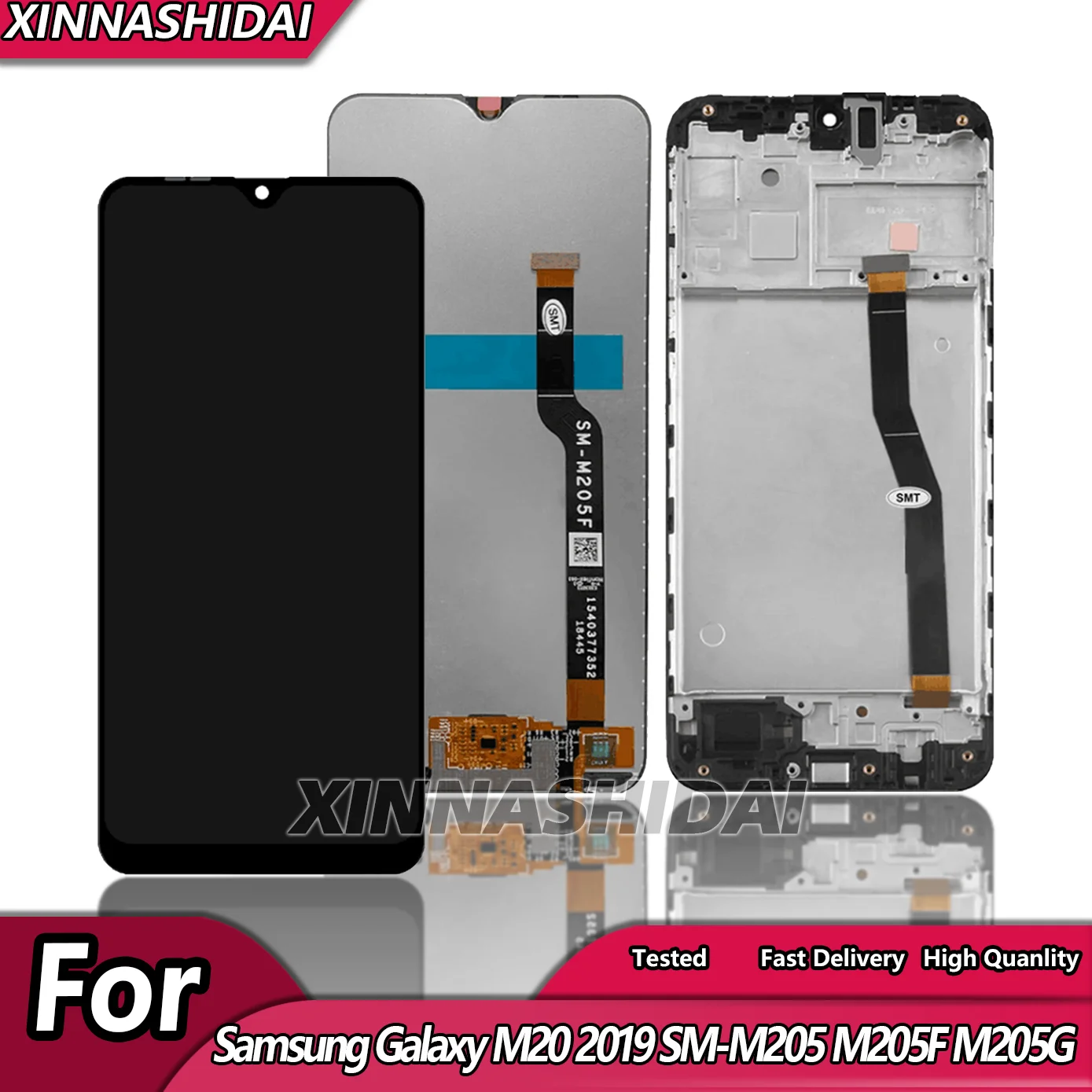 ЖК-дисплей для Samsung Galaxy M20 2019 SM-M205 M205F сенсорный экран дигитайзер в сборе запасные