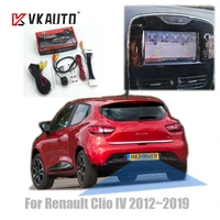 vkauto rear view camera for renault clio 4 iv rs 2012 2013 2014 2015 clio 4 20122019 oem screen adapter cable reversing camera