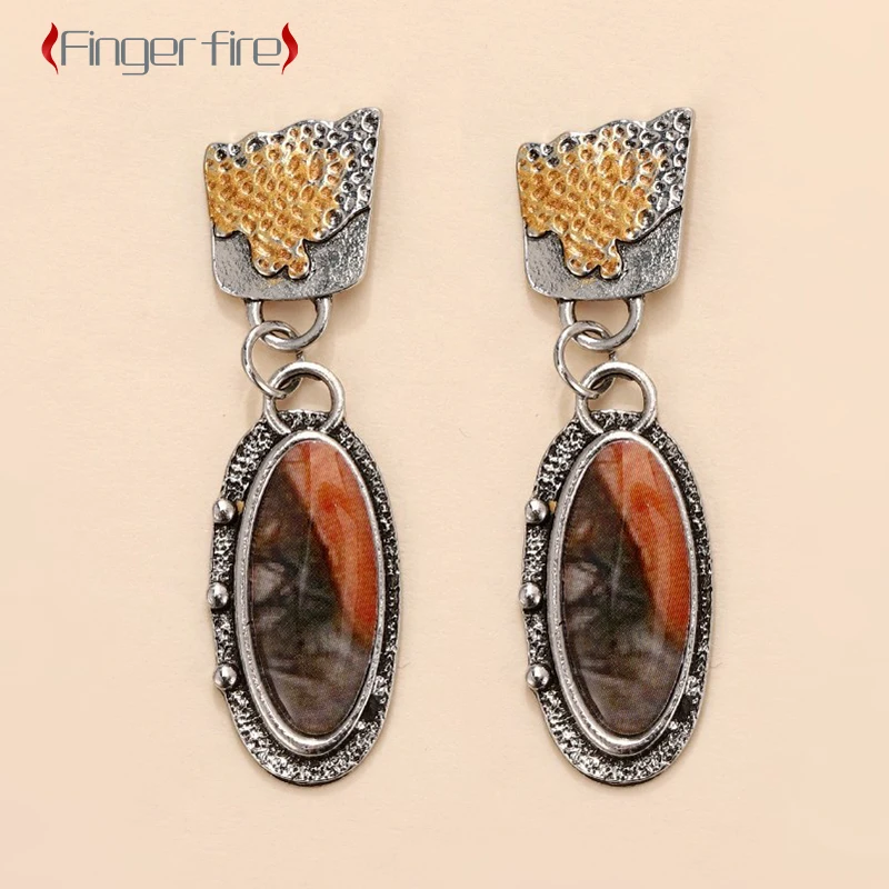 

Fashion New Two Tone Earrings Banquet Elegant Silver Plated Jewelry