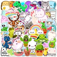 50pcs cute stickers laptop guitar luggage skateboard bike doodle decoration diy waterproof stickers anime stickers kids toy gift
