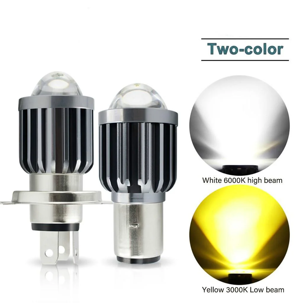 

1PC T19 H4 H6 BA20D Moto Motorcycle Headlight LED Bulbs H6 H4 Hi Lo beam Motorbike Front light Scooter P15D mio125