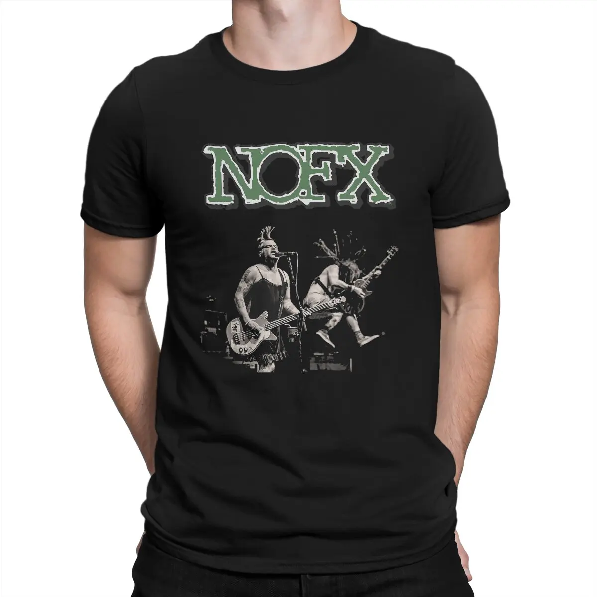 

Футболка NOFX мужская с круглым вырезом, тенниска из 100% хлопка с короткими рукавами, с юмором, идея для подарка, в стиле панк-концерта