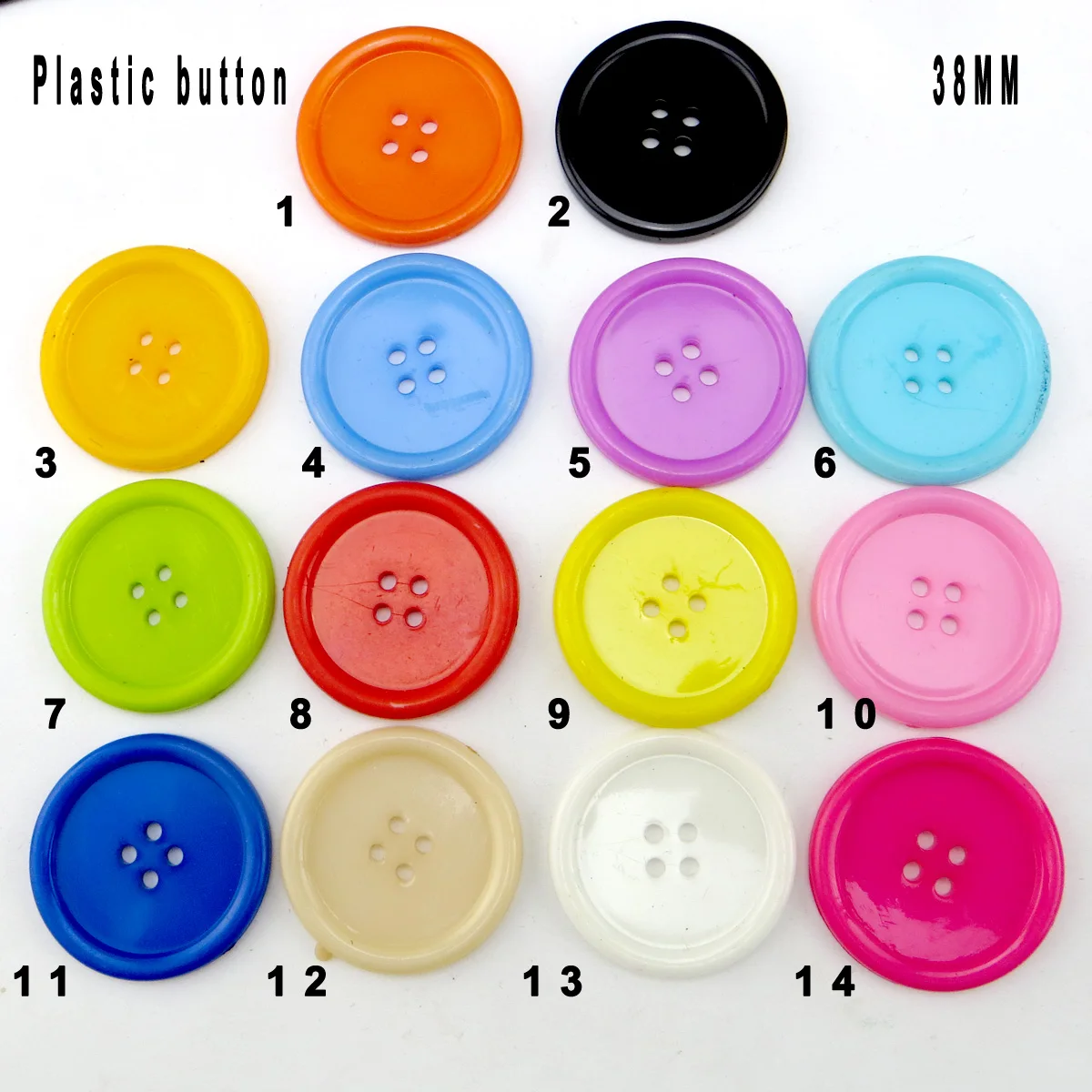 

10 шт., пластиковые пуговицы для пальто, ботинок, 38 мм