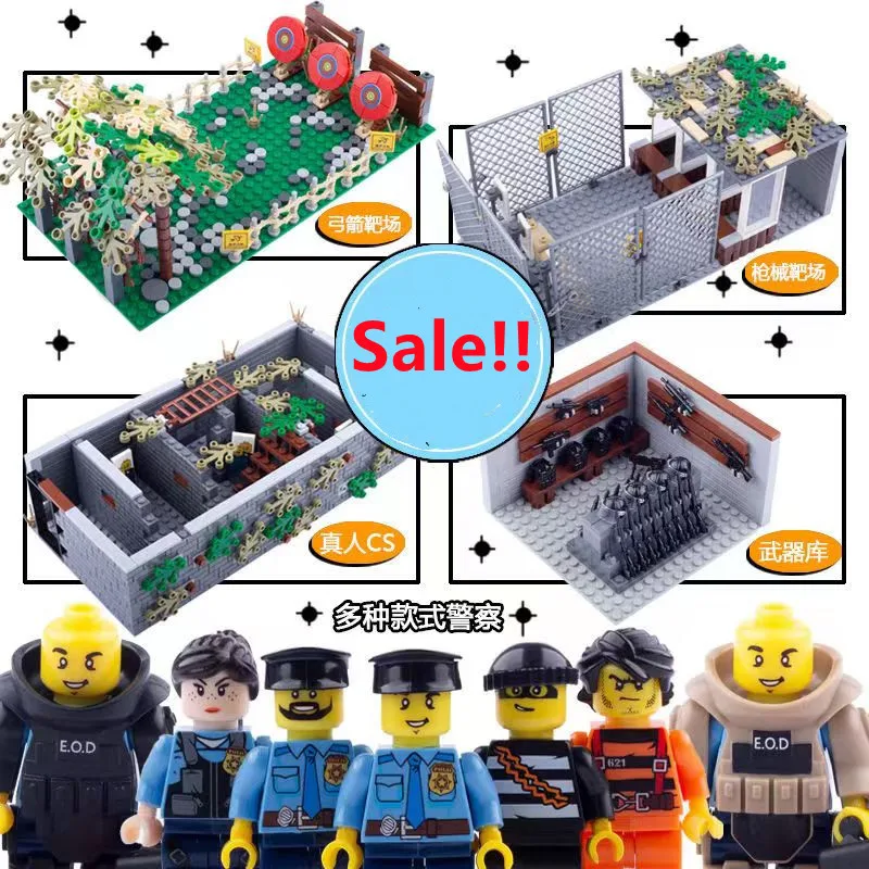 

NEW TOYS Special Sale Of Building Blocks Prisoner Police Prison PUBG Children's Gifts