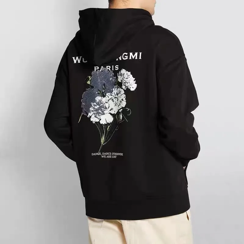 

Wooyoungmi Hooded 우영미 Hoodies High Street Back Printing Logo Pullover Loose Cotton Long Sleeve Unisex Hip Hop Streetwear 말본