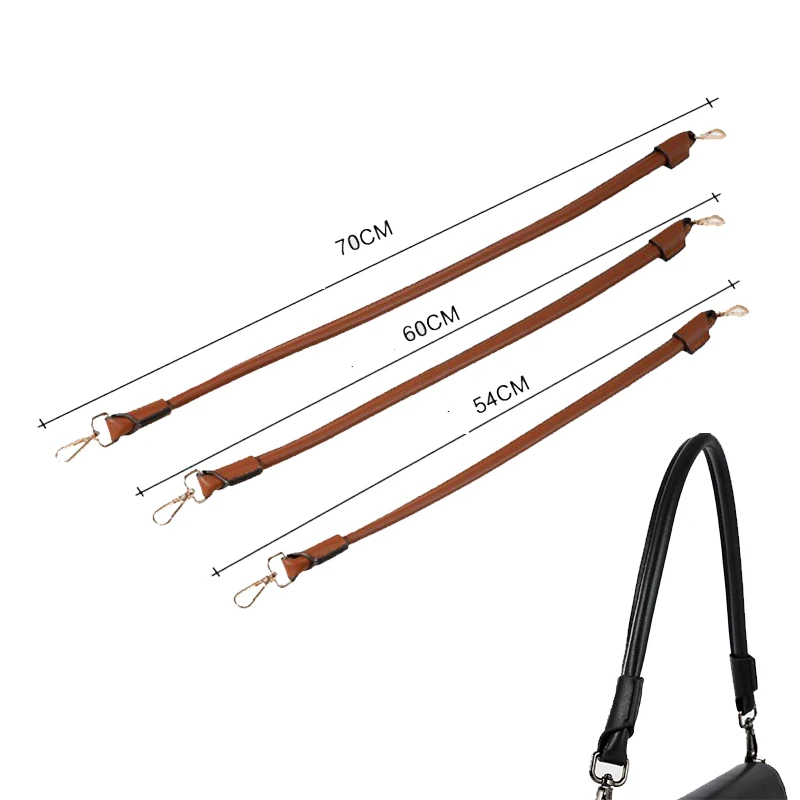 PU Leather Short Bag Strap Fits For Handbag Handle Strap DIY Handbag Accessories Detachable Handle Bag Strap Luxury Design