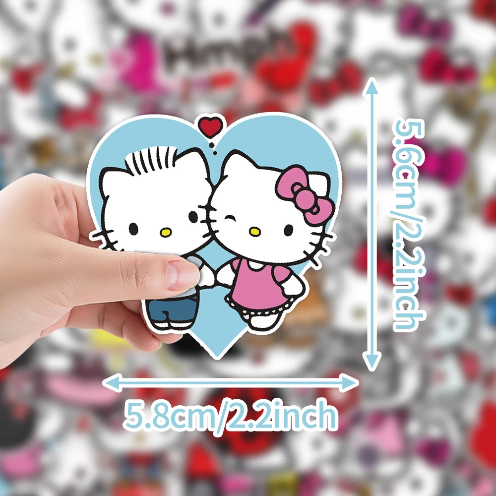 10/30/50 шт. кавайные аниме наклейки Hello Kitty милые детские с героями мультфильмов Sanrio
