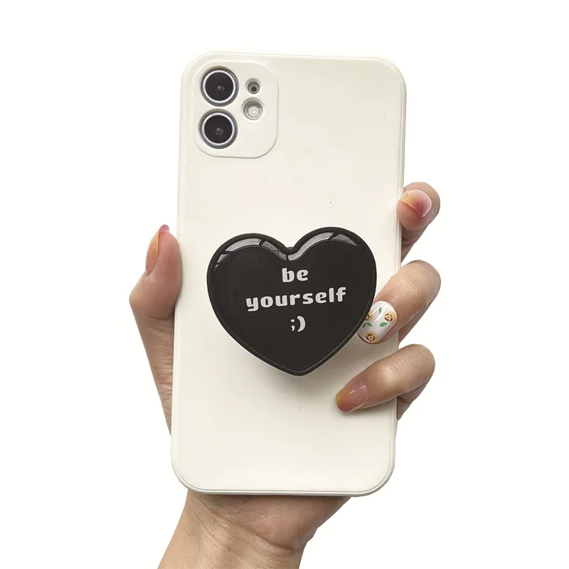 air sac smobile phone holder grip creative love universal finger ring holder for phone collapsible telephone bracket accessories free global shipping