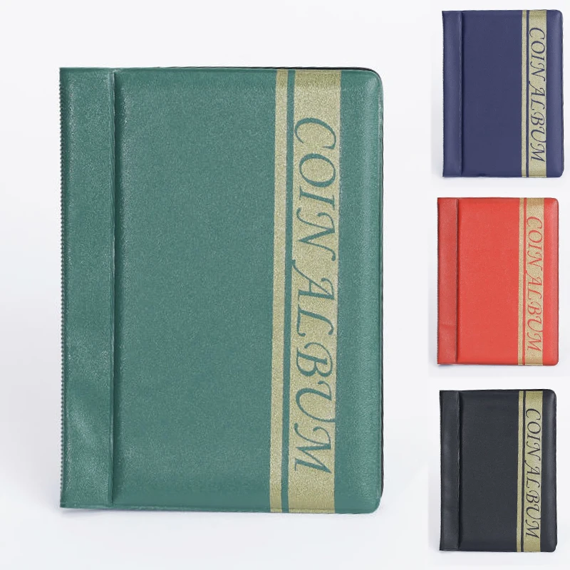 

120 Pockets PVC Copper Coin Collection Book Souvenir Multicolor Coin Collection Album Coin Storage Books For Collector Gifts