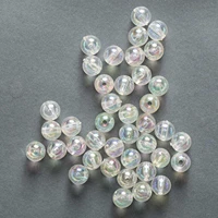 plating ab acrylic dream beads spacer pendant findings jewelry making sewing decor headwear bracelet necklace accessories 6 10mm