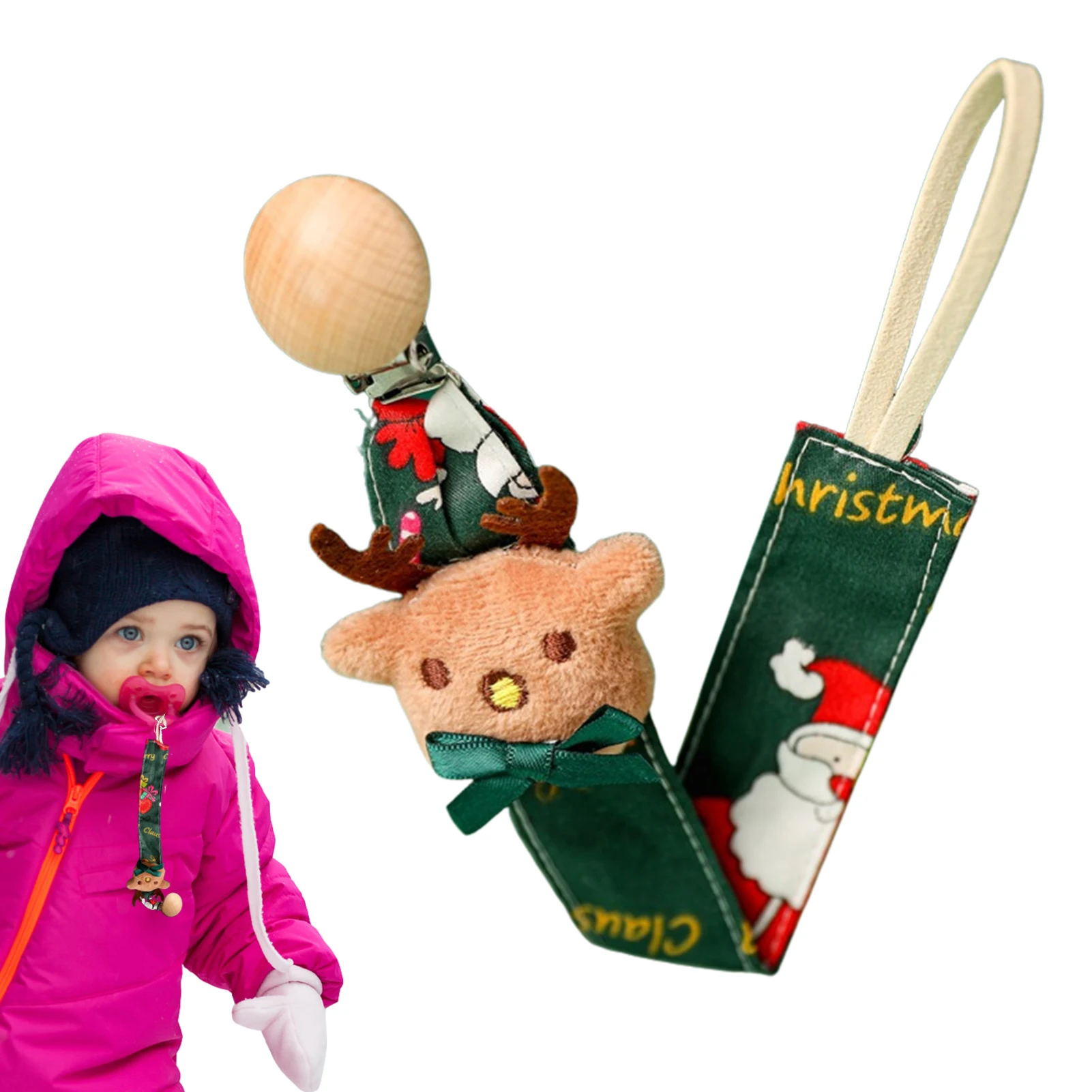 

Baby Toy Strap Pacifier Clips Children Pacifier Holder For Boys Girls Smooth Clip Pacifiers Straps For Baby Blankets Drool Bibs