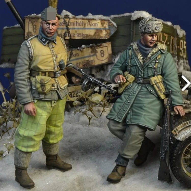 

Модель солдата из смолы 1/35, Вторая мировая война, Военный танк-солдат 892