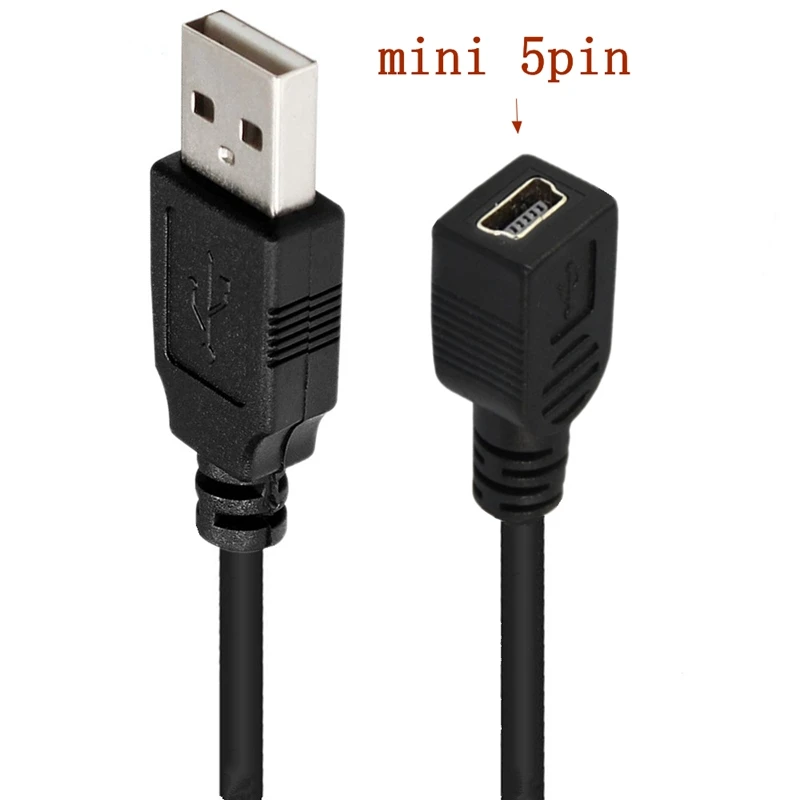 Micro/Mini 5P Женский USB 2.0 Жесткий диск Цифровая камера Телефон Кабель для передачи