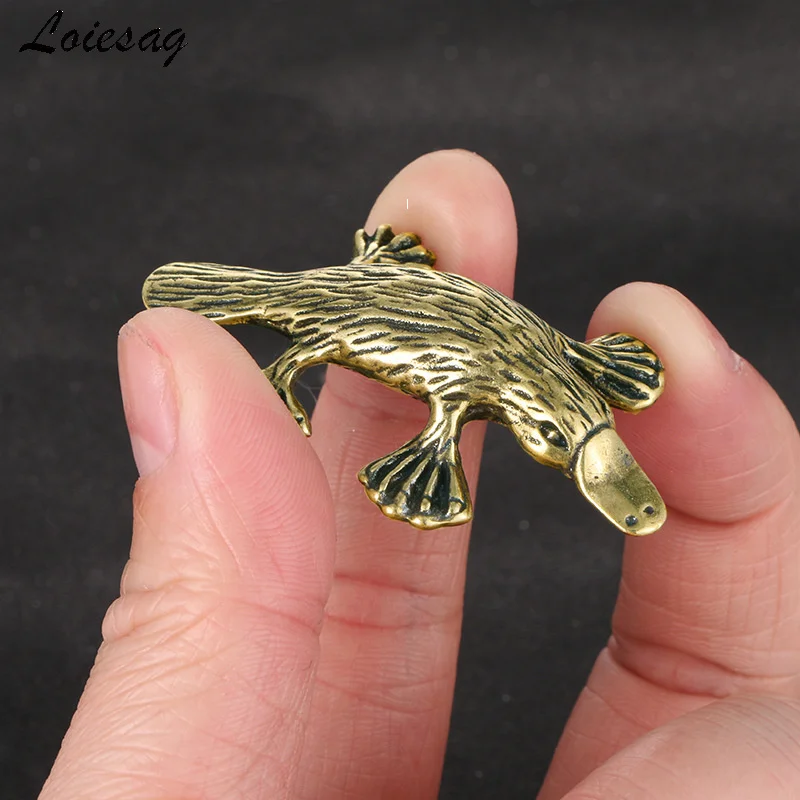 

2022 hot selling new old pure brass platypus solid copper ornaments antique copper crafts
