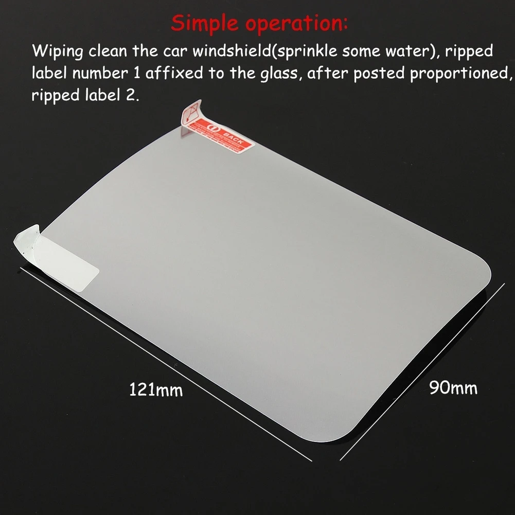

Display Universal Transparent Easy Remove Anti Scratch Pet Car Electronics Protective Head Up Reusable Reflective Film