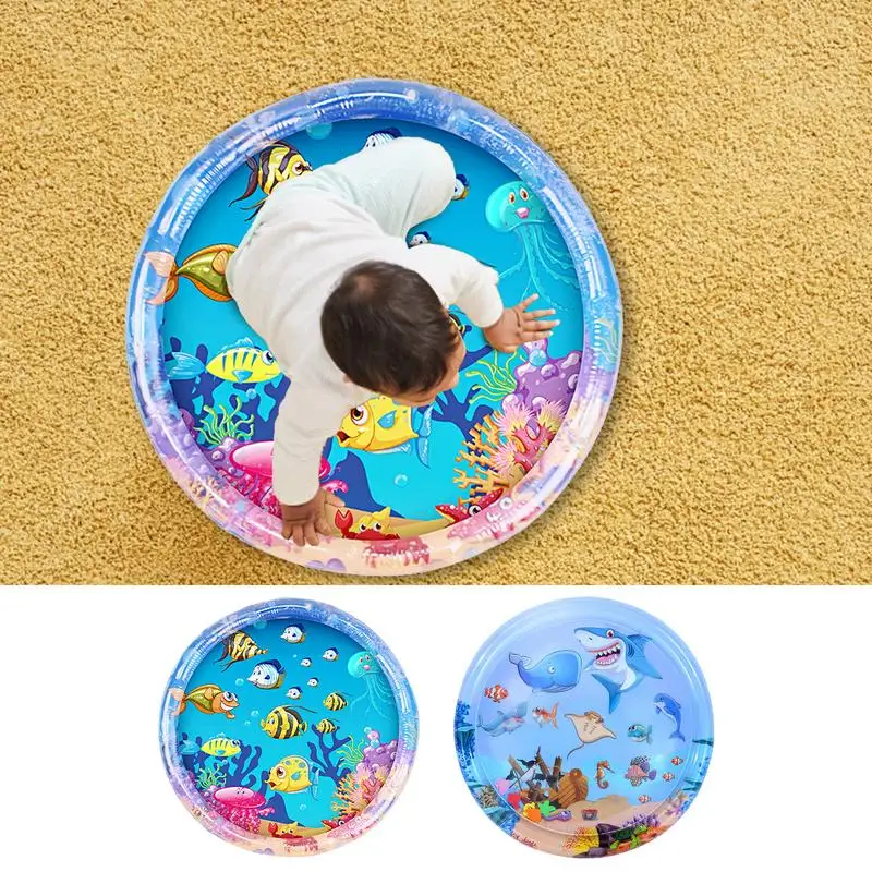 Детский водный игровой коврик надувная подушка из ПВХ для младенцев животик
