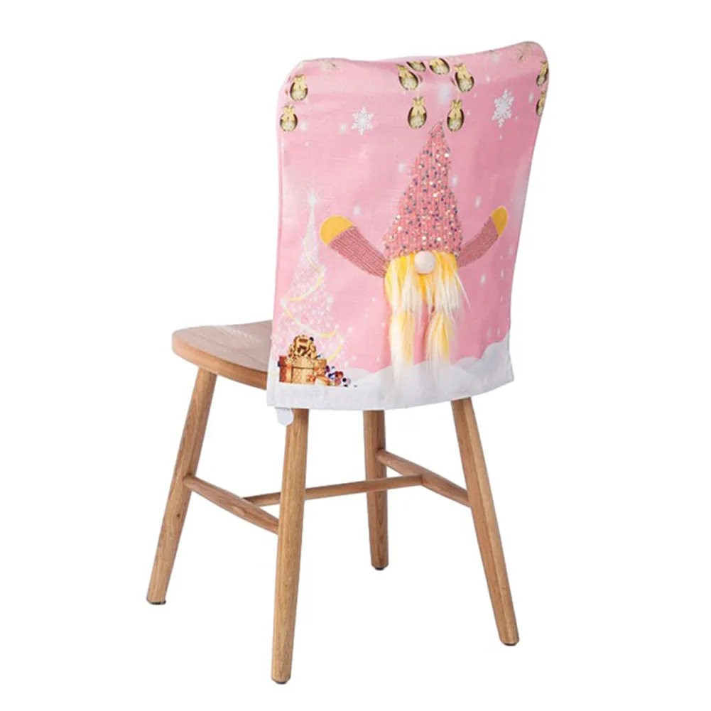 Cover Pink Rudolph Chair Back Cover With Light For Christmas