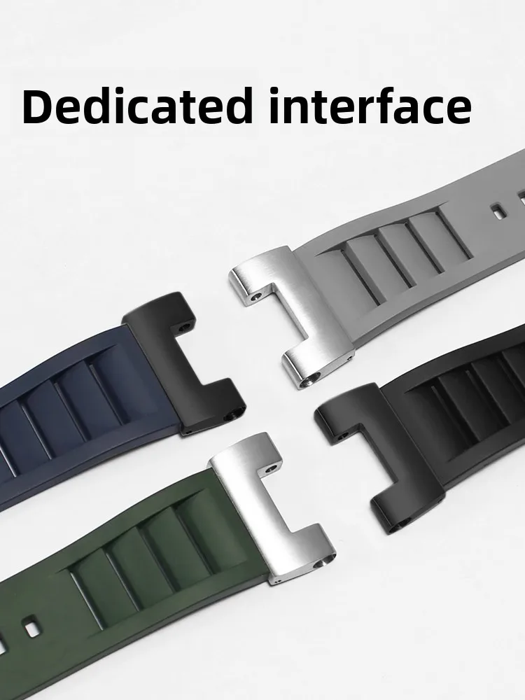 Фото Подходит для G-SHOCK Casio Heart of Steel GST-W300G S130 B100 Ремешок для часов с надрезом из фторэластомера №3