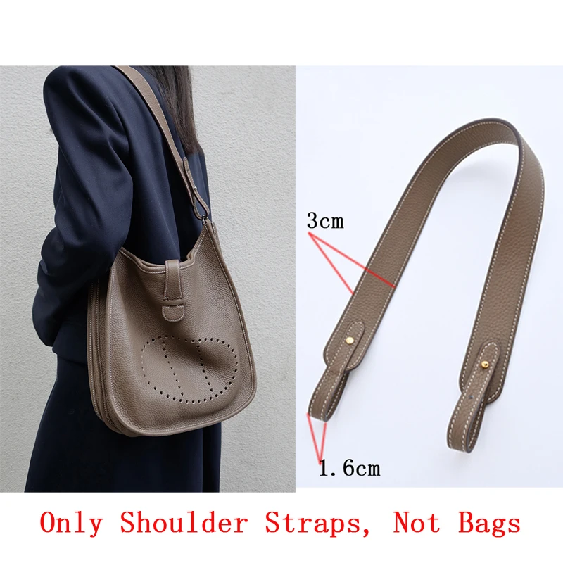 Custom Lindy Bag Evelyn Bag Shoulder Strap Bag Strap Vegetable Tanned Cowhide Togo Lychee Pattern Diagonal Shoulder Bag Strap