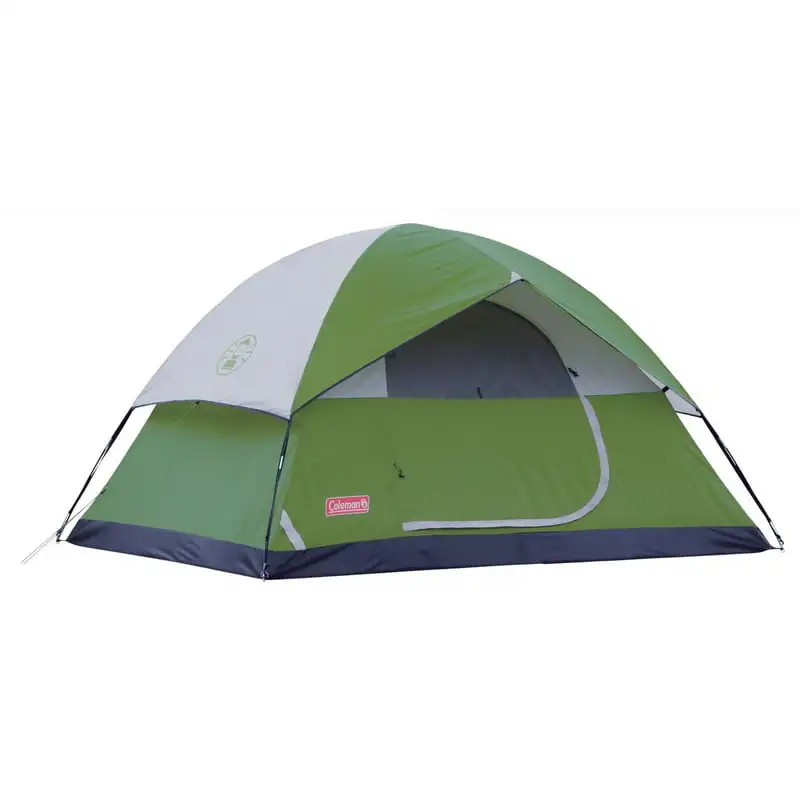 

4-Person Dome Camping Tent, 1 Room, Green
