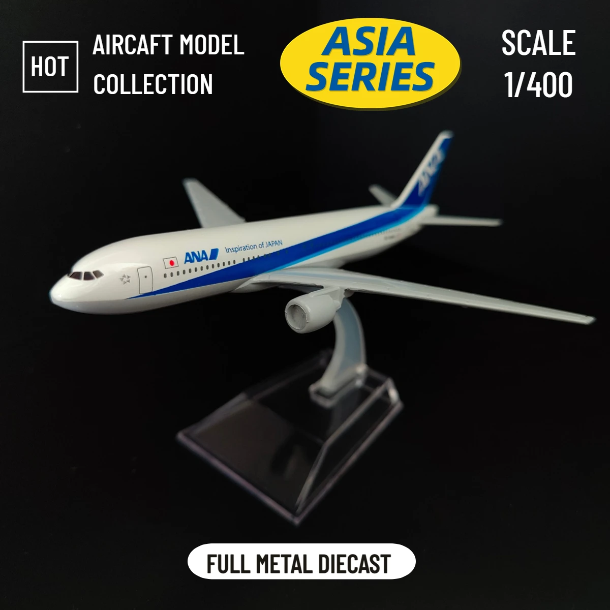 

Scale 1:400 Metal Airplane Replica 15cm Japan ANA Asia Airline Model Boeing Airbus Diecast Aircraft Miniature for Boy Girl