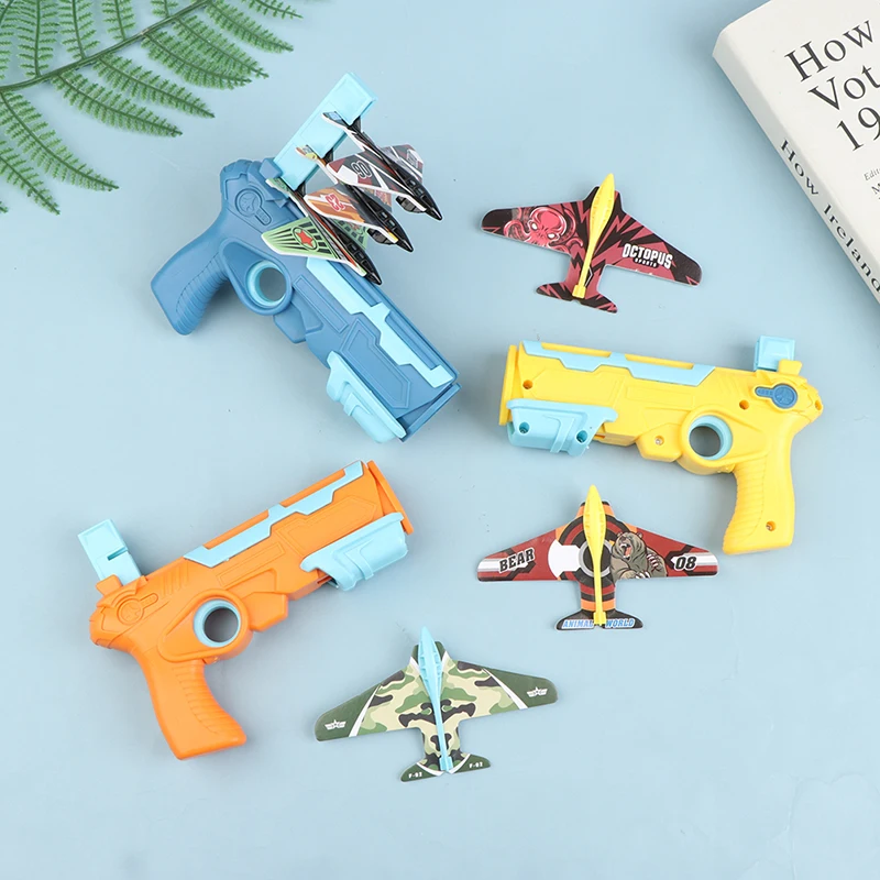 

Airplane Launcher Bubble Catapult Toy Airplane for Kids plane Catapult Gun