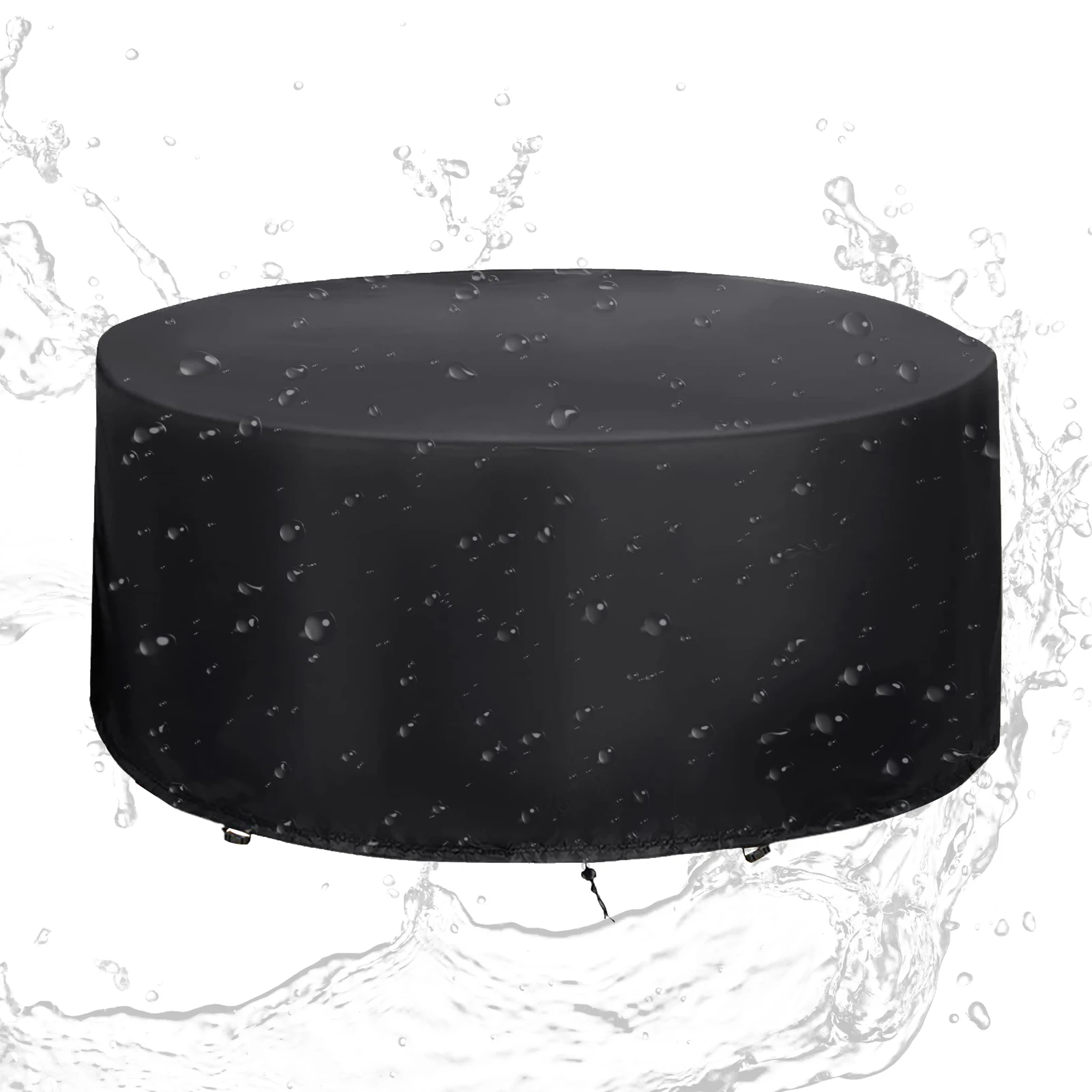

Round Dust Cover Chair Table Outdoor Waterproof Patio Table Furniture Set Covers Anti-Fading Waterproof Patio Cover For Outdoor