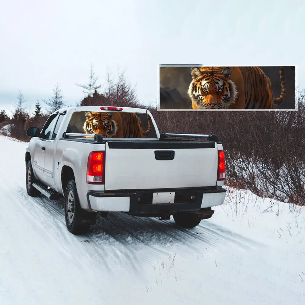 Свирепый тигр наклейка на заднее лобовое стекло автомобиля окно грузовика