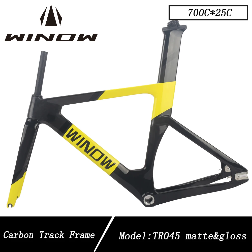 Карбоновая рама для велосипеда Winow TR045 модель из углеродного волокна черного и