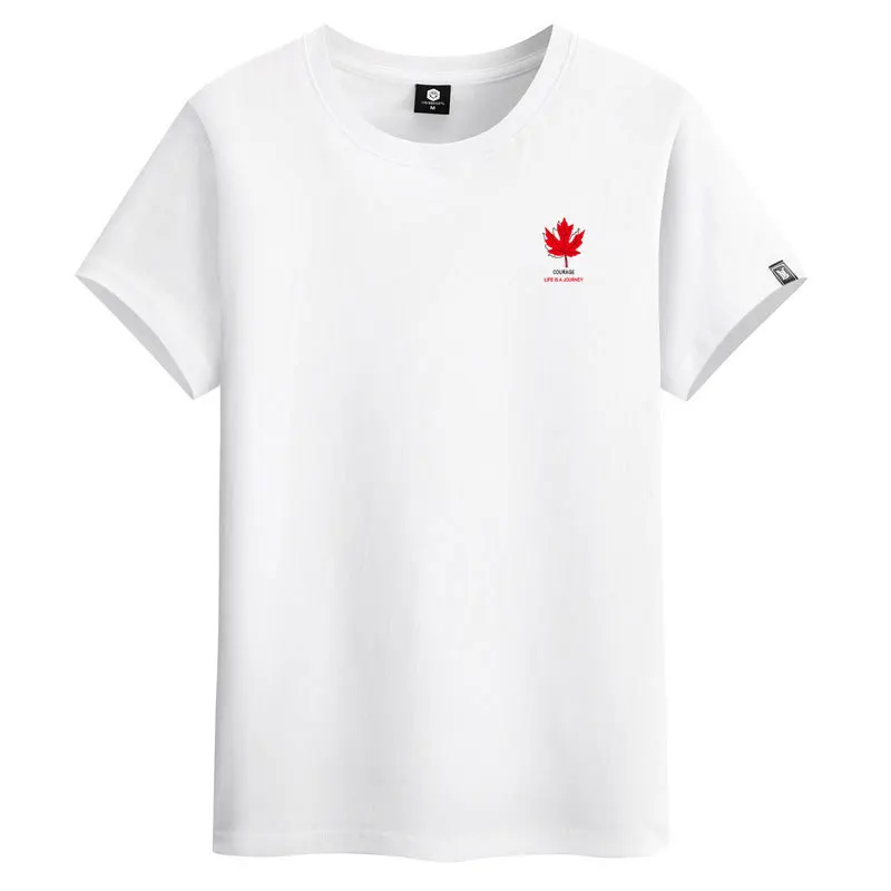 Футболка мужская с круглым вырезом модная тенниска из хлопка повседневная майка